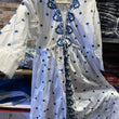 Load image into Gallery viewer, 🌿 Shez Collection – Embroidered Linen Kurta (White)* 🌿